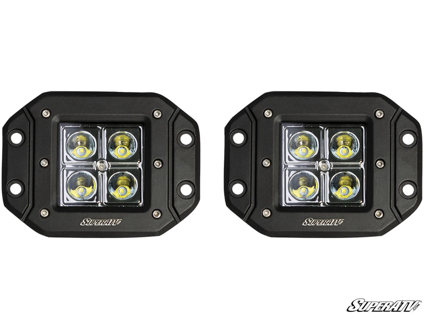 3" LED Recessed Cube Lights | SuperATV