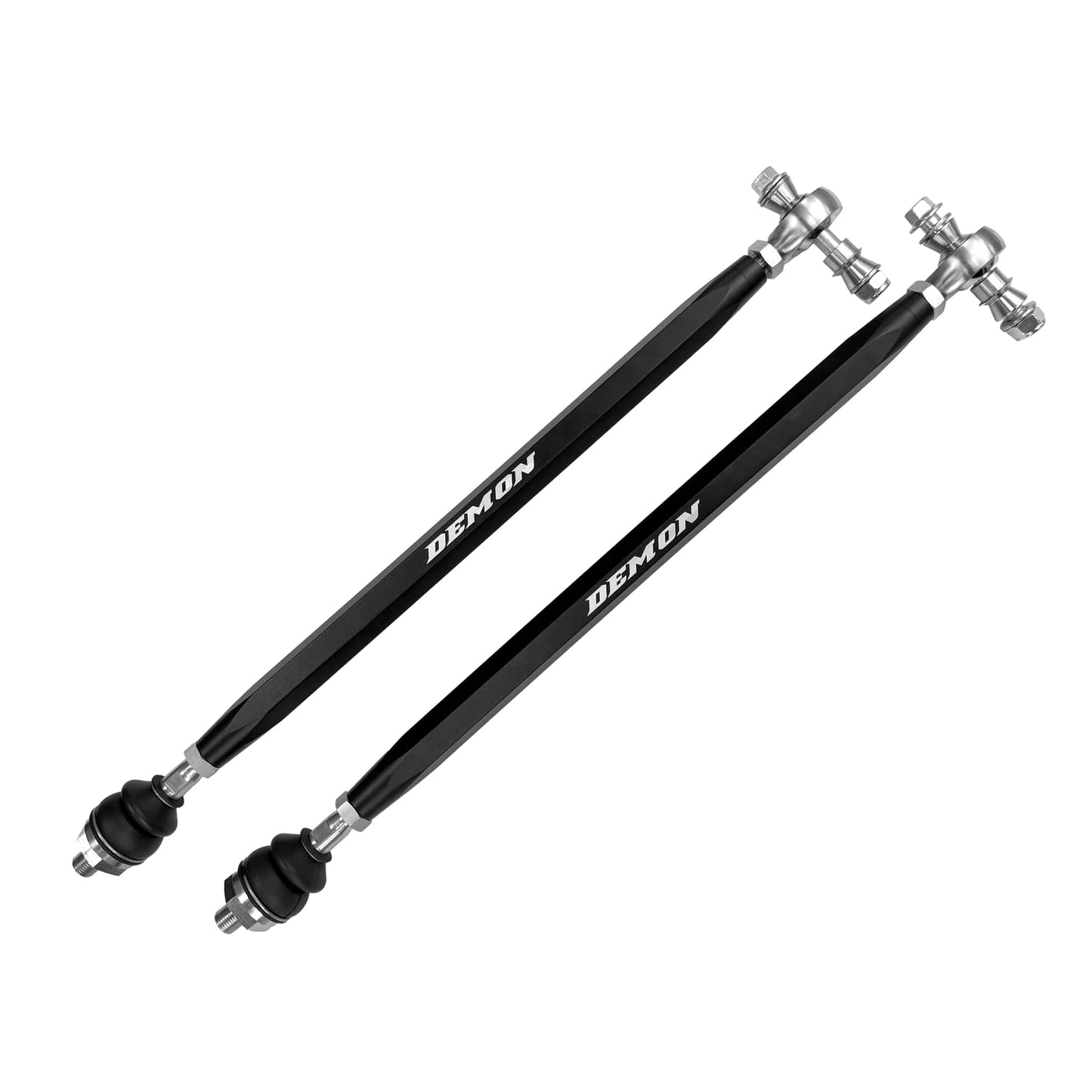 2017-2024 Polaris RZR XP TURBO Front Demon Xtreme Tie Rods Race Spec (7075 Billet) BLACK FINISH