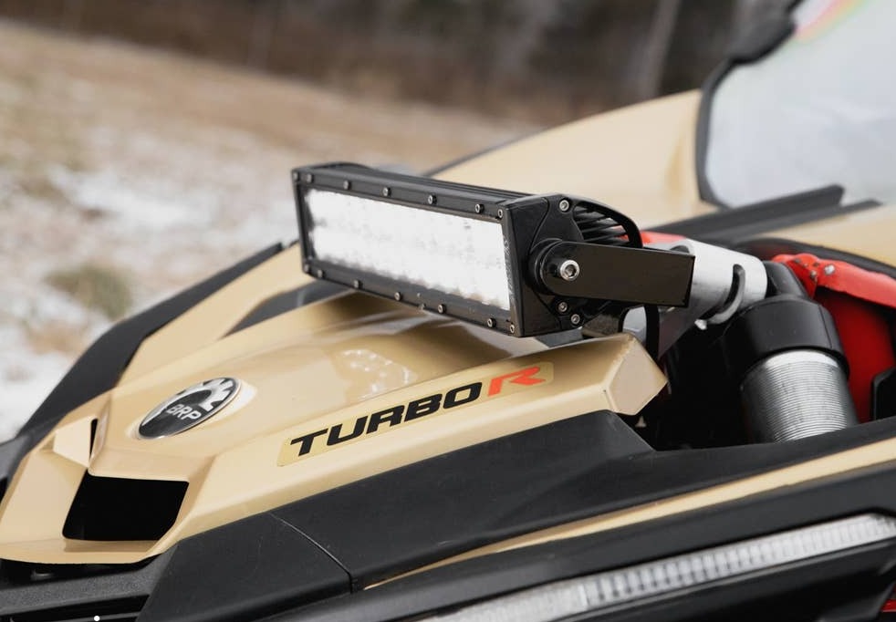 SuperATV 12" Shock Tower Light Bar Mount CanAm Maverick X3