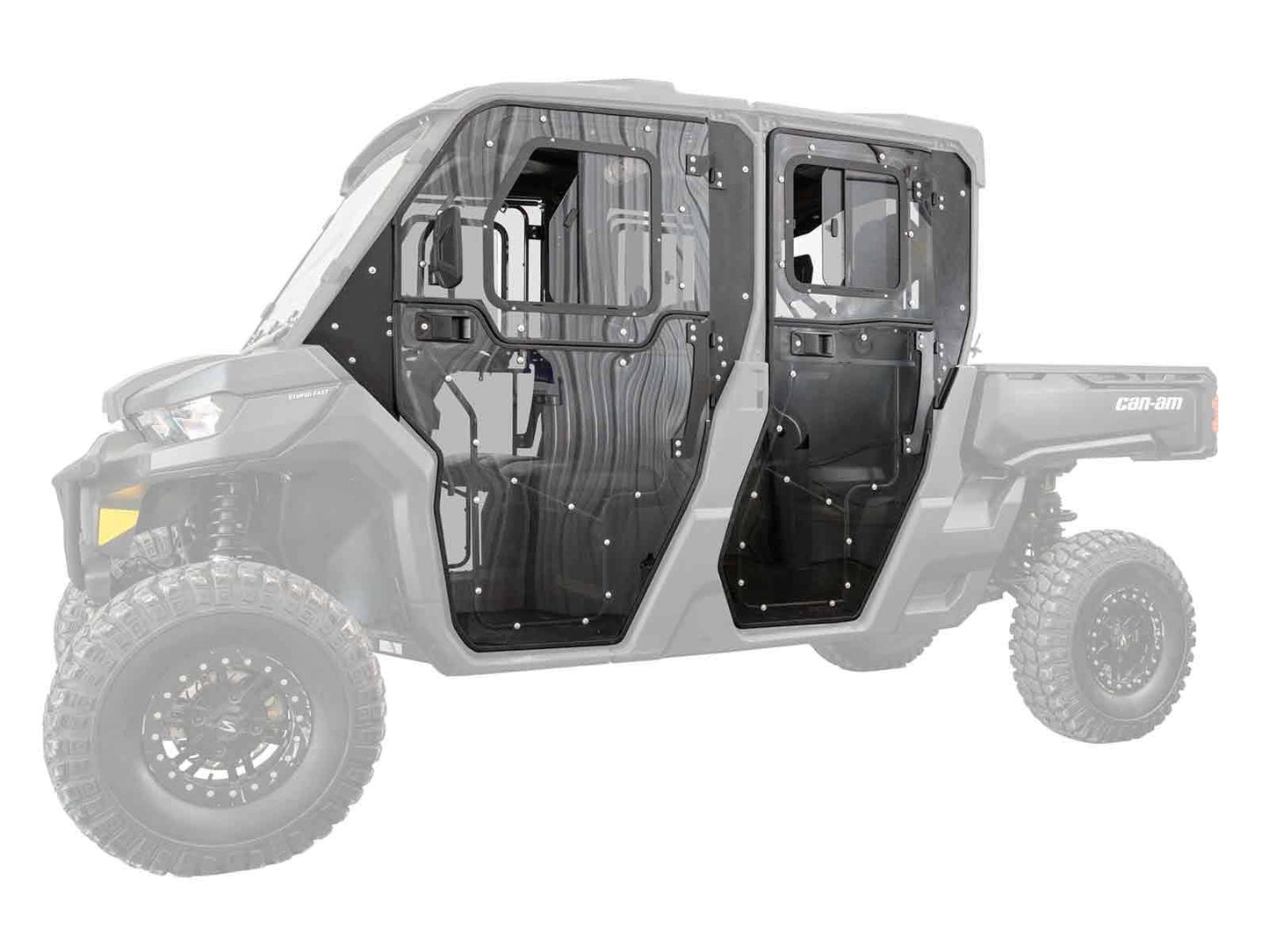 SuperATV Convertible Cab Enclosure Doors | Canam Defender Max