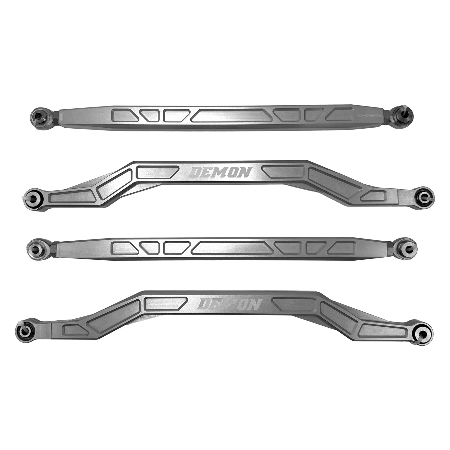 2015-2022 RZR 1000 Demon Xtreme Radius Rods Race Spec - 12mm BOLTS  RAW FINISH