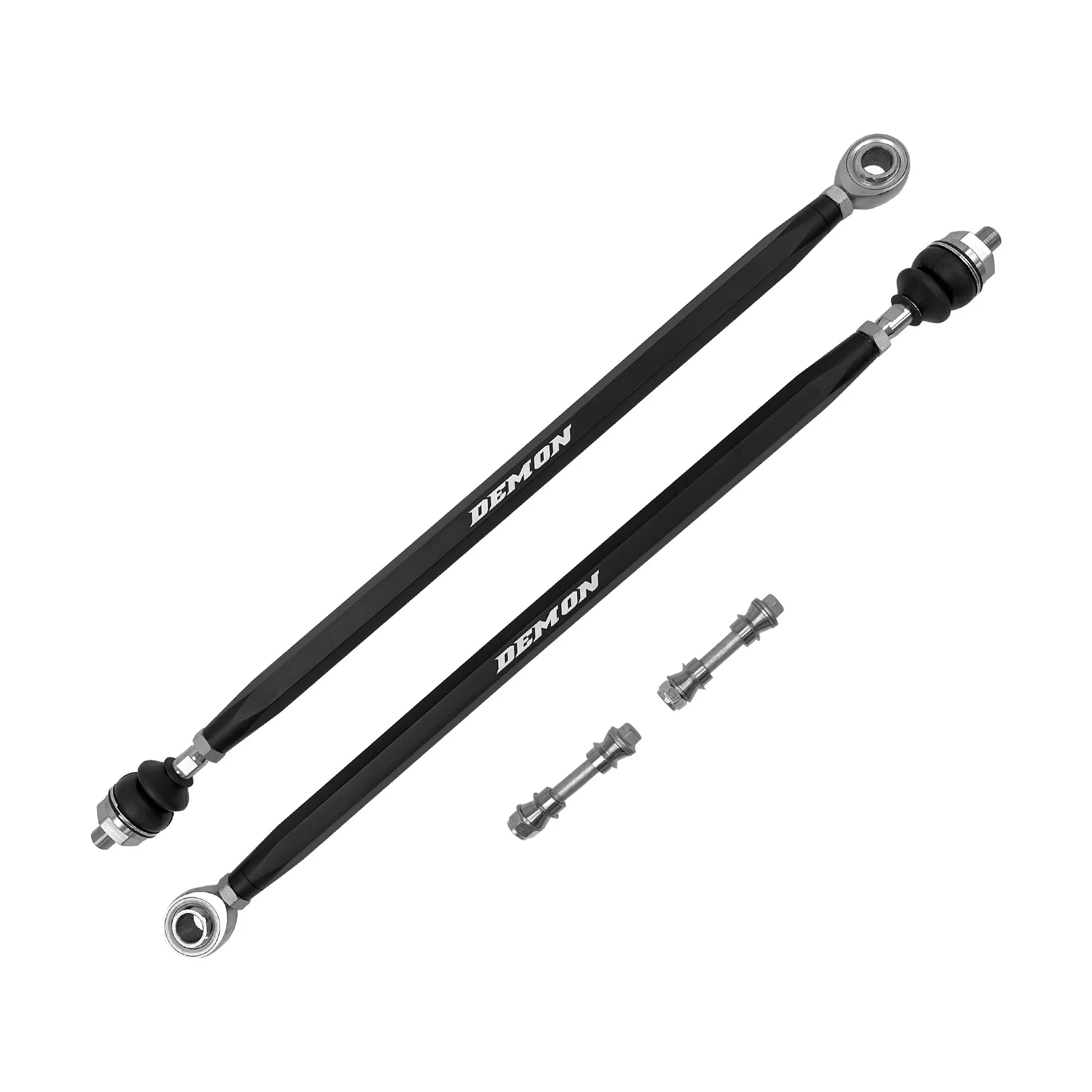 2018-2021 Polaris RZR Turbo S Front Demon Xtreme Tie Rods Race Spec (7075 Billet) Black Finish