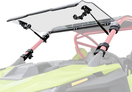SuperATV Scratch Resistant Flip Up Windshield Polaris Turbo R